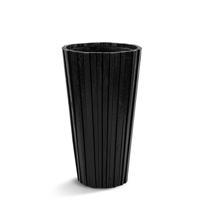 Marrone Verticale Vase - Black