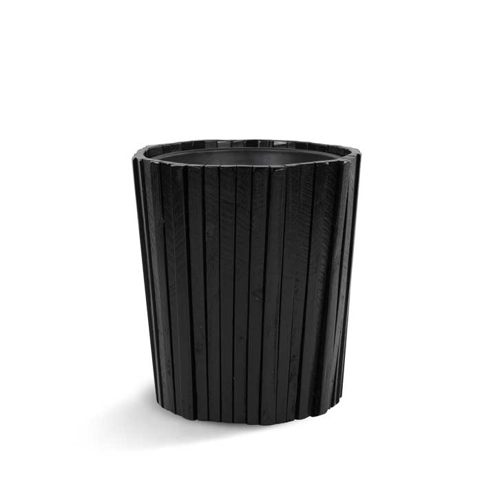 Marrone Verticale Pot - Black
