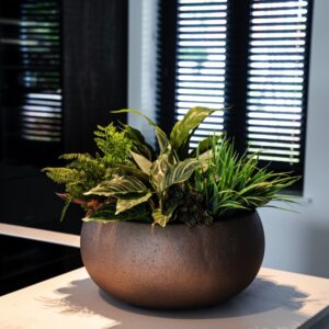 Grigio Metallic Low Balloon - Bronze